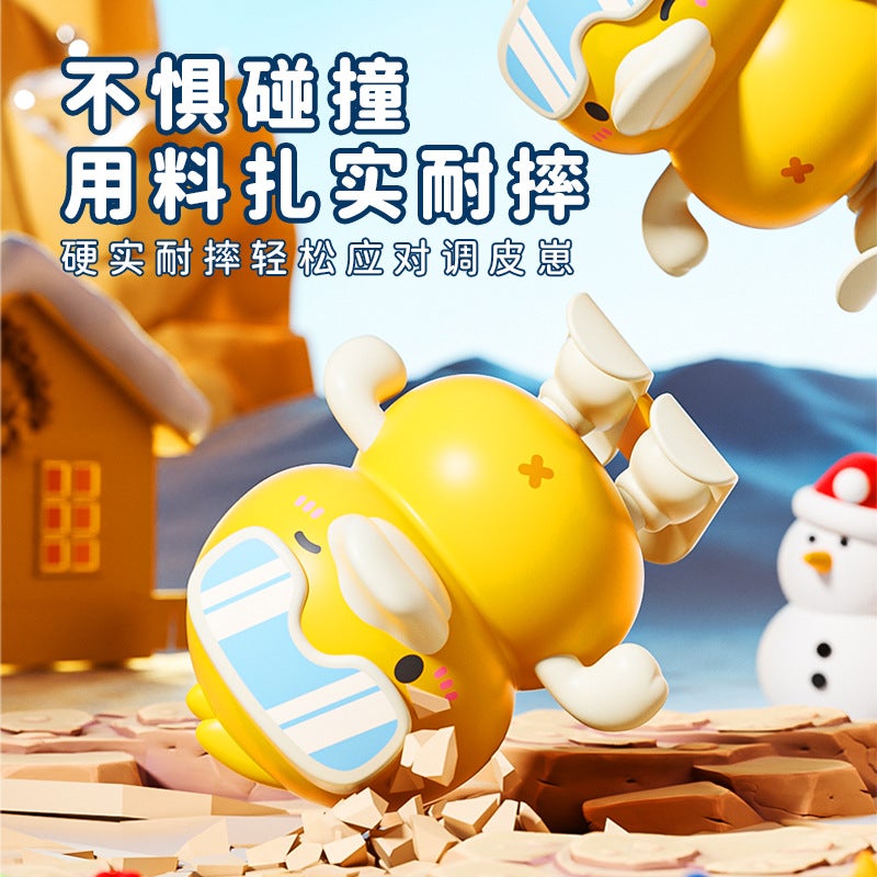 Children'S Wind-Up Jumping Duck Wind-Up Skateboard Duck Toy 6-12 Months Baby Boy Girl 1-2-3 Years Old - Image 4